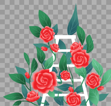 玫瑰花架图片素材免费下载