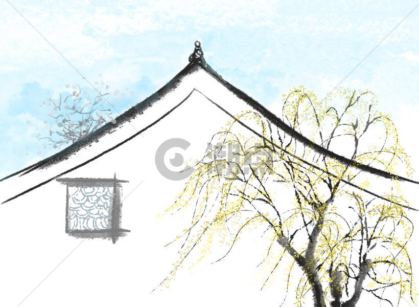 中国风诗意建筑图片素材免费下载