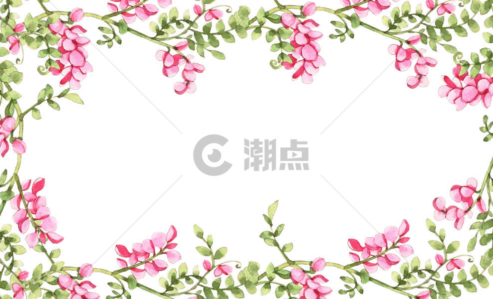 水彩花卉背景图片素材免费下载