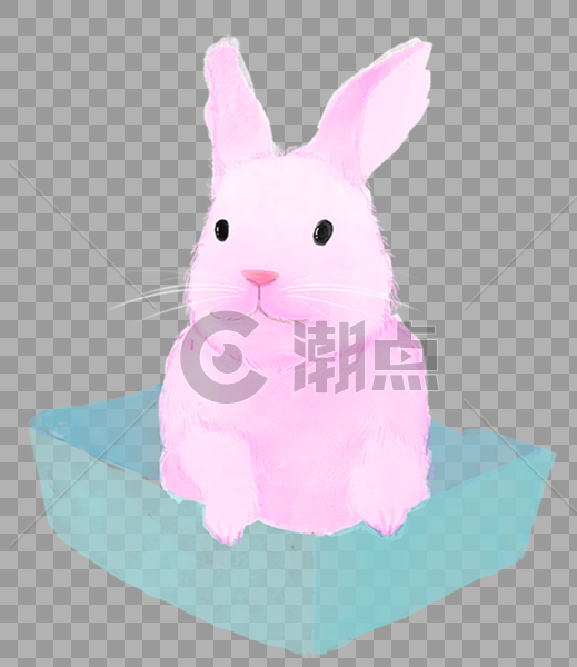 粉色兔子图片素材免费下载