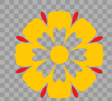 黄色花朵装饰图片素材免费下载