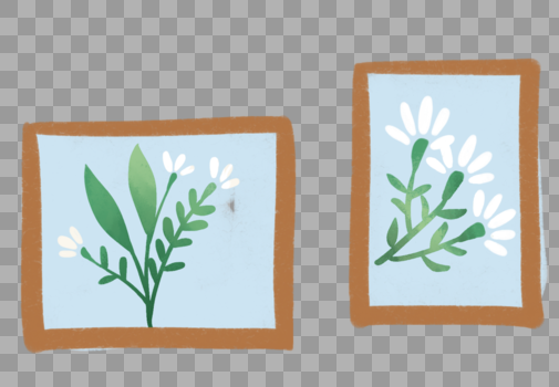 植物花卉画框图片素材免费下载