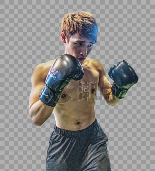 健身房强壮男性拳击运动图片素材免费下载