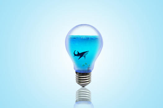 创意海洋灯泡图片素材免费下载