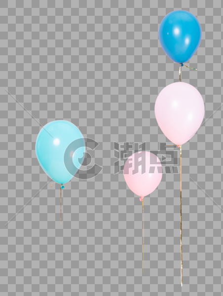 粉色背景上的气球图片素材免费下载