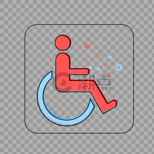 轮椅mbe图标图片素材免费下载