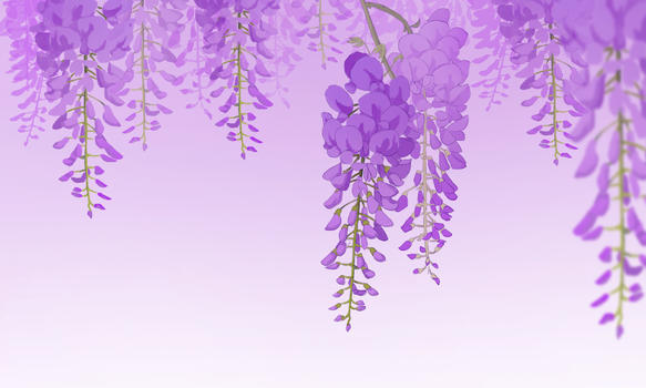 紫藤花背景图片素材免费下载