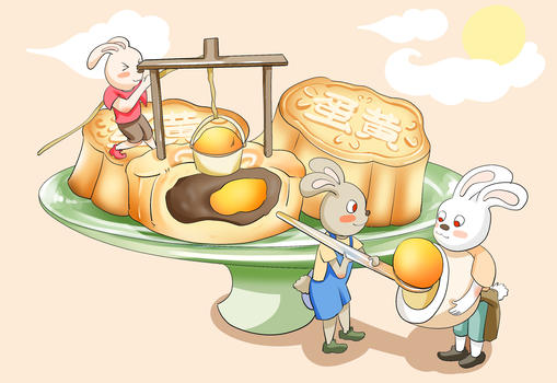 蛋黄月饼图片素材免费下载