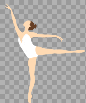 女孩跳芭蕾舞图片素材免费下载