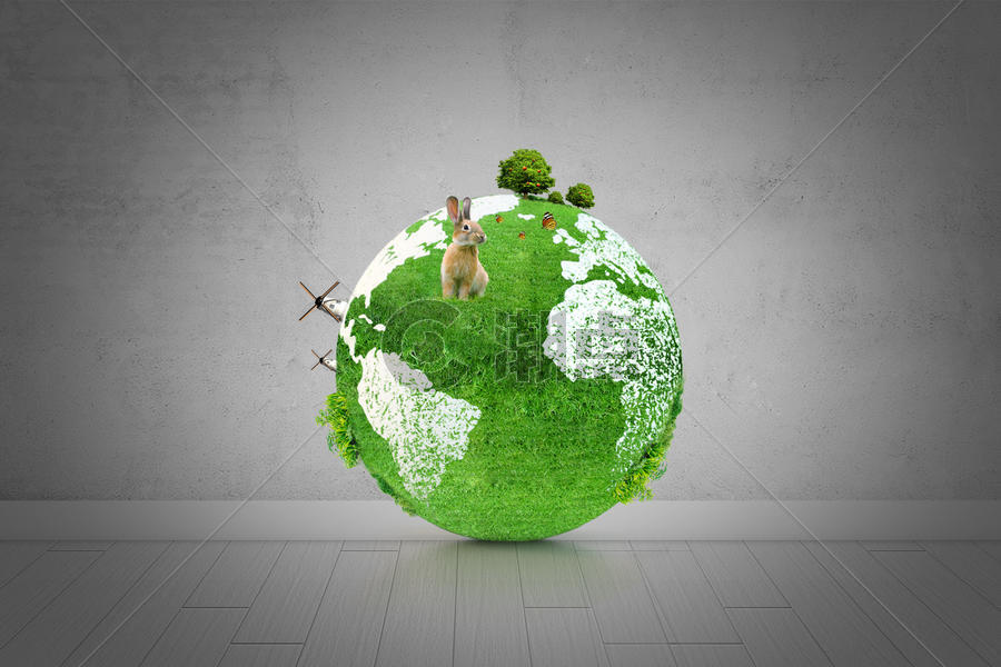 创意能环保绿色地球图片素材免费下载