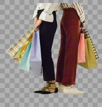 购物逛街提着购物袋的时尚美女图片素材免费下载