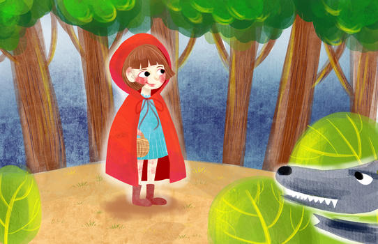 小红帽童话故事图片素材免费下载