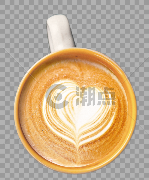 咖啡拉花与咖啡豆图片素材免费下载