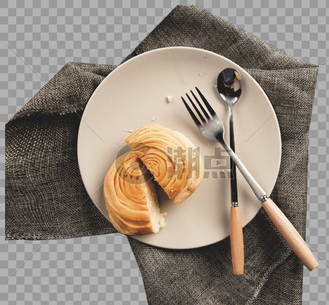 餐补面包与刀叉图片素材免费下载