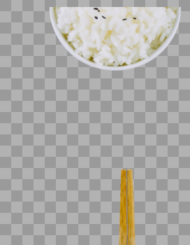 干净的米饭和餐具图片素材免费下载