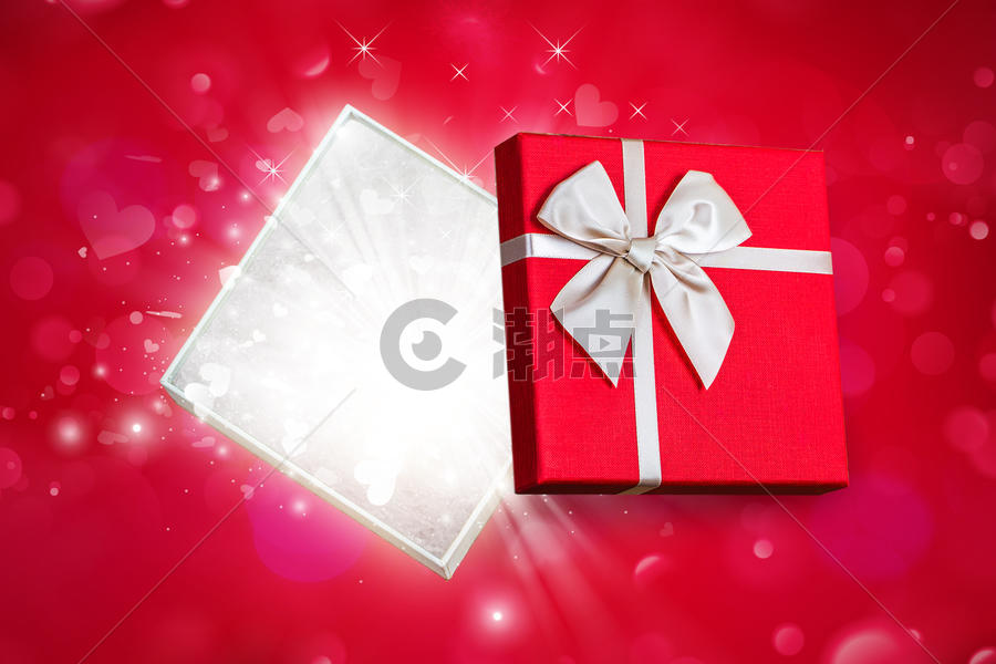 红色礼物盒图片素材免费下载