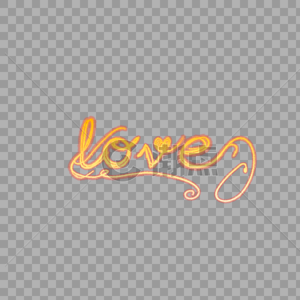 金色梦幻love字体设计图片素材免费下载