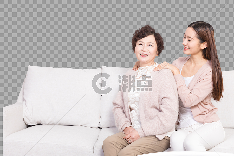 女儿给妈妈捶背按摩设计元素2240*1493图片素材免费下载-编号125405-潮点视频
