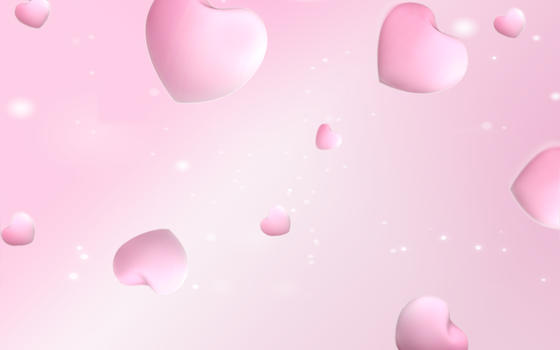 粉红的心图片素材免费下载