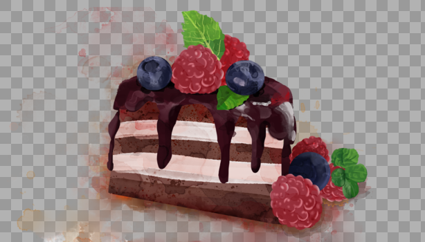 美味水果蛋糕图片素材免费下载