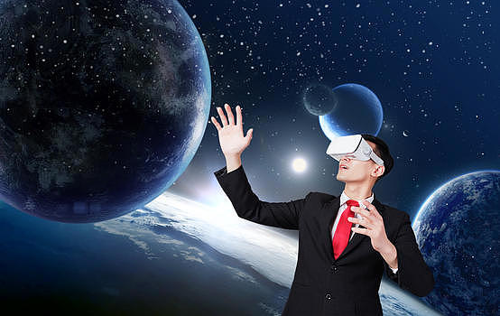 VR抚摸星空图片素材免费下载