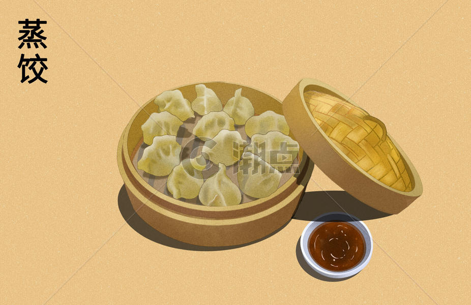 早餐美食小吃蒸饺图片素材免费下载