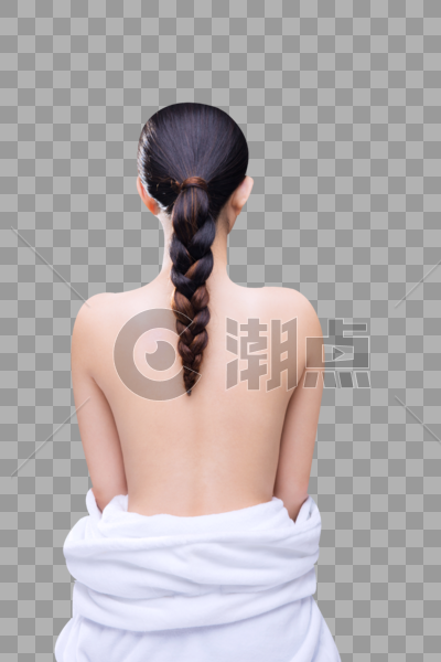 美容养生美女背部展示图片素材免费下载