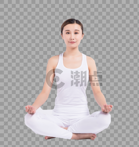健康女人在做瑜伽图片素材免费下载
