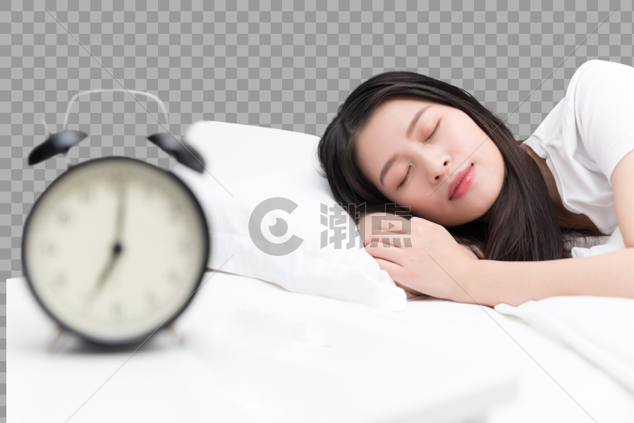 熟睡中的年轻美女图片素材免费下载