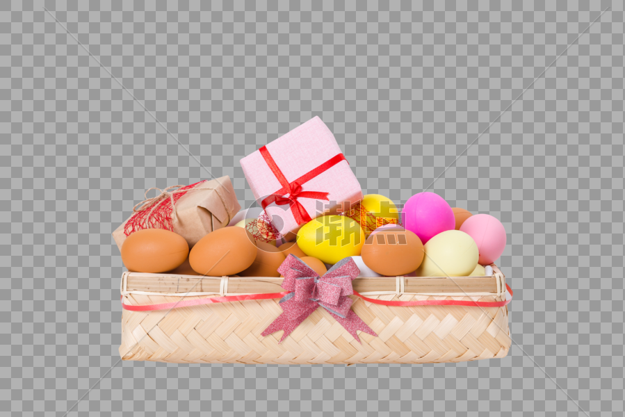 复活节惊喜篮子彩蛋礼物图片素材免费下载