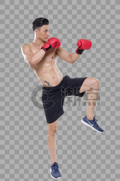 男子拳击动作底图图片素材免费下载