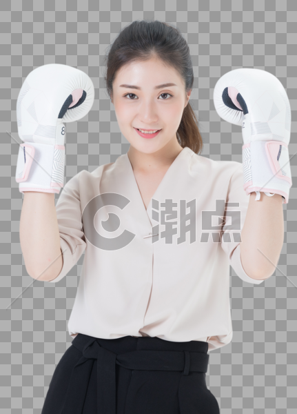 商务女性拳击图片素材免费下载