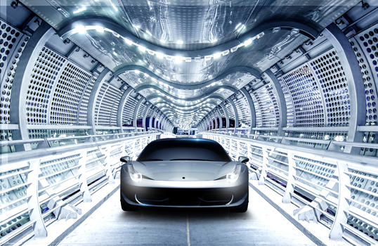 隧道中的汽车图片素材免费下载