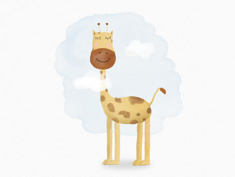 可爱的长颈鹿图片素材免费下载