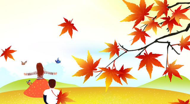 秋季情感插画图片素材免费下载