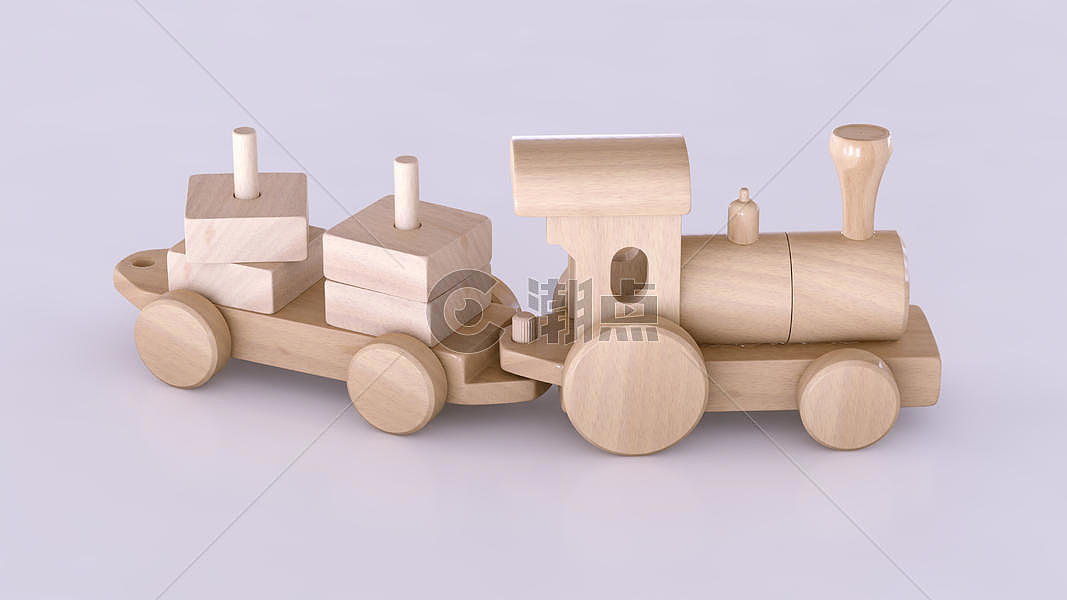 积木玩具火车图片素材免费下载