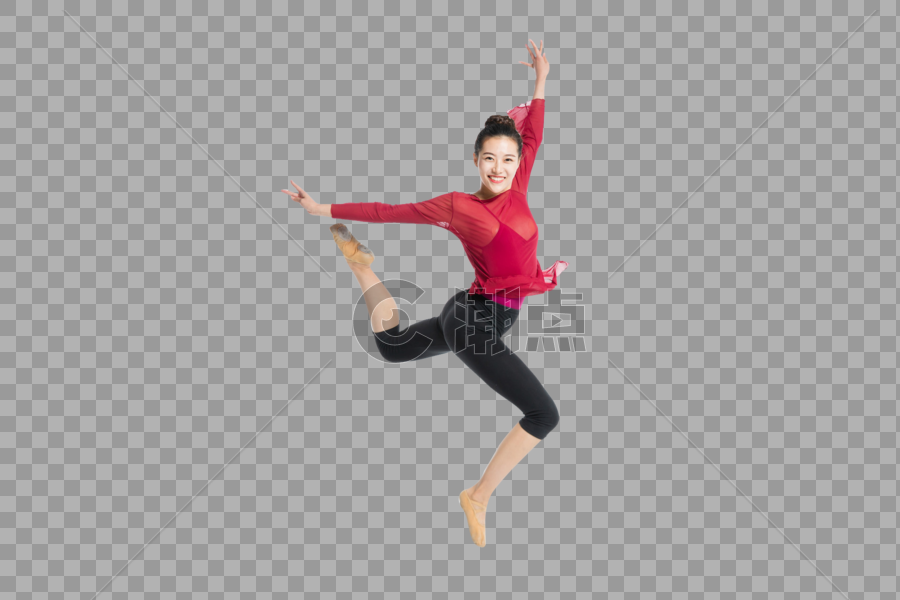 跳跃的舞者美女图片素材免费下载