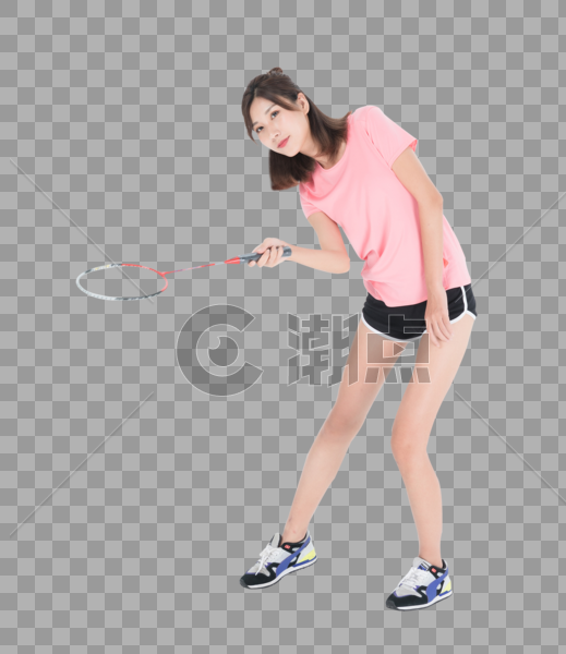 运动女性羽毛球图片素材免费下载