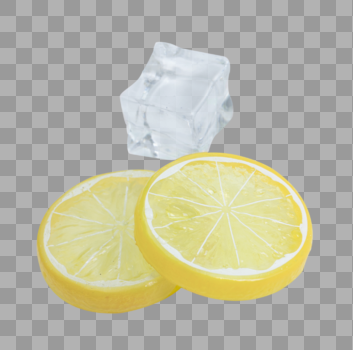 柠檬、冰块图片素材免费下载