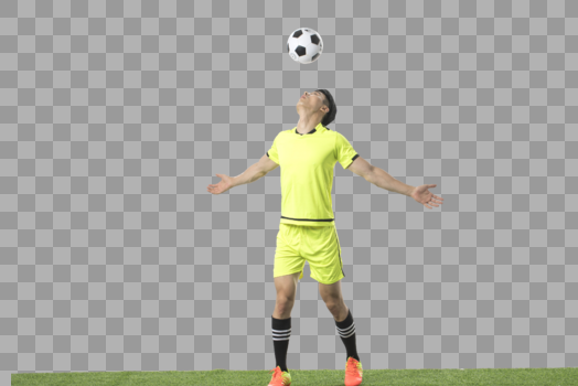运动足球动作头球图片素材免费下载