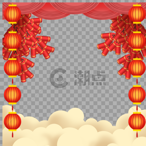 新年中国风边框图片素材免费下载