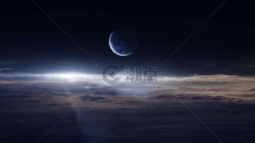 云上的星球图片素材免费下载