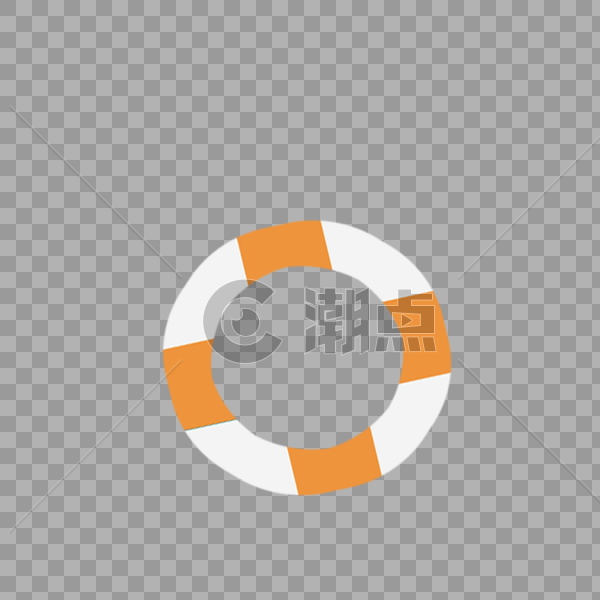 手绘游泳圈图片素材免费下载