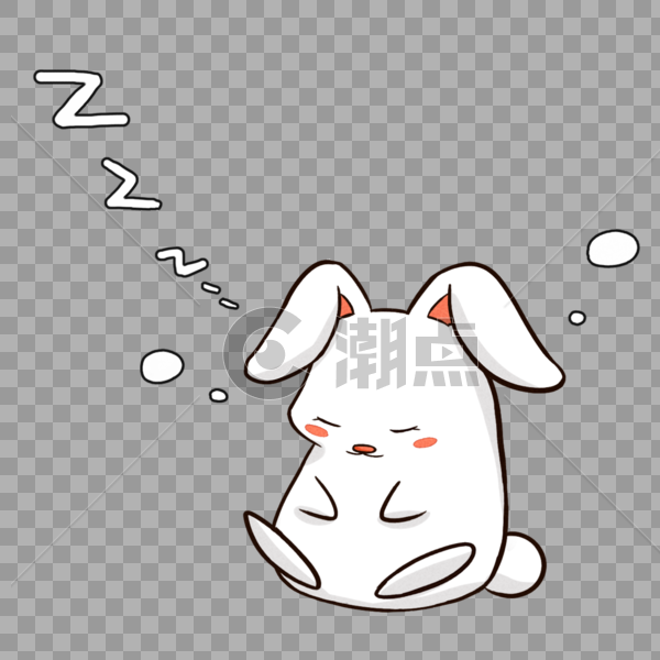 睡着的兔子图片素材免费下载