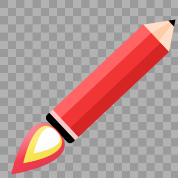 铅笔火箭图片素材免费下载