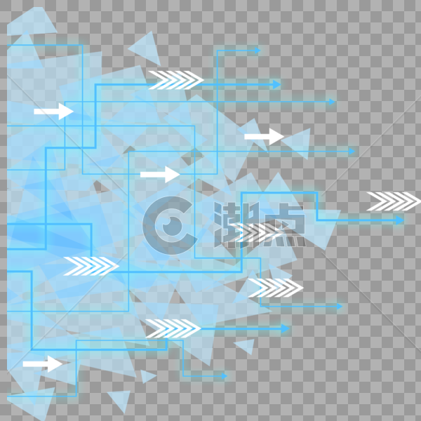 科技图案和箭头图片素材免费下载