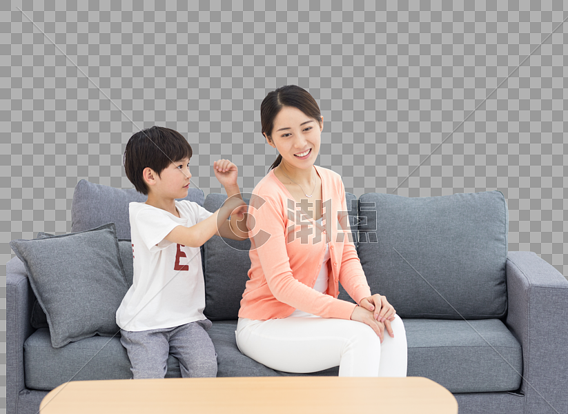 儿子给妈妈捶背孝顺设计元素2584*1882图片素材免费下载-编号154048-潮点视频