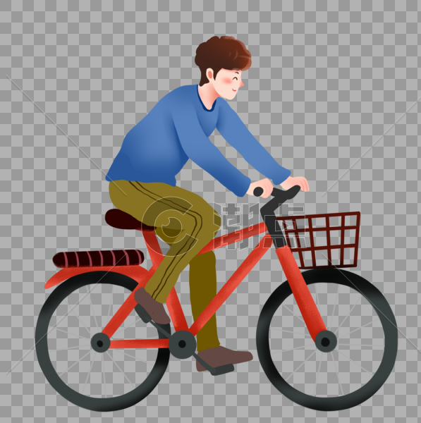 男孩骑自行车图片素材免费下载