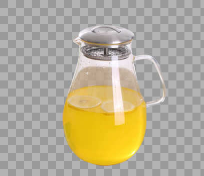 玻璃茶壶柠檬茶图片素材免费下载