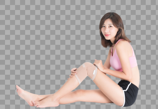 护膝女性图片素材免费下载